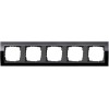 0215738 Рамка Event Clear Черный 5-постовая Gira