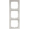 10139919 Рамка с полем для надписей S.1 Полярная белизна матовый 3-постовая вертикальная Berker