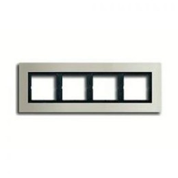 LSP984ES Рамка LS Plus Сталь 4-постовая Jung