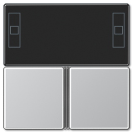 A4093TSAAL А 500 Алюминий Набор накладок для защелкивания на регулятор-дисплей "компакт" Jung A серия