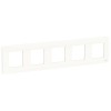 NU201018 Рамка Unica Studio Белый 5-постовая Schneider Electric
