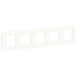 NU201018 Рамка Unica Studio Белый 5-постовая Schneider Electric