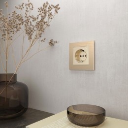 W0011711 Рамка на 1 пост (Шампань) Aluminium Werkel a052312