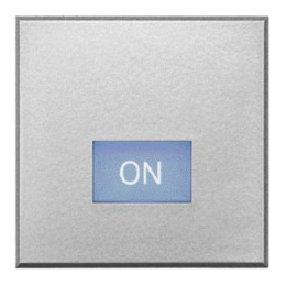 HC4921/2LM Axolute Клавиши с подсвечиваемыми символами для выключатель в дизайне AXIAL - 2 модуля, ON Bticino