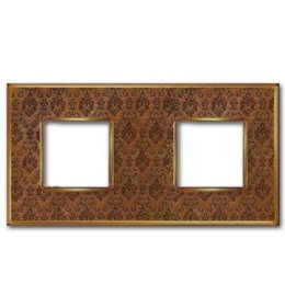 FD01322DBOB Рамка Vintage Tapestry Decorbrass / Золото 2-постовая Fede