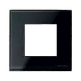 N2271 CN Рамка Zenit Черное стекло 1-постовая ABB