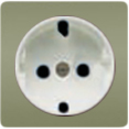 FD04335GO Обрамление розетки 2к+з,цвет green olive, бел. FEDE