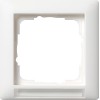 109127 Рамка с полем для надписи Standard 55 Белый матовый с полем для надписи 1-постовая Gira