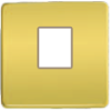FD04317OB-A Монтажная плата для 1-го инф. разъема RJ-45 бежевый, цвет Bright Gold FEDE