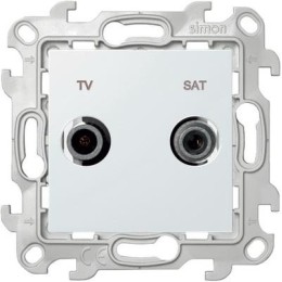 2410486-030 Розетка TV-SAT оконечная, бел Simon 24