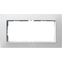 1002334 Рамка без перегородки Event Белый 2-постовая Gira