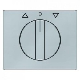 10777104 Центральная панель с вращающейся ручкой для жалюзийного поворотного выключателя цвет: нержавеющая сталь K.5 Berker