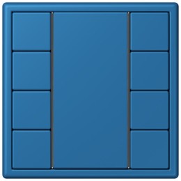 LC504TSA32030 Les Couleurs® Le Corbusier KNX кнопочный модуль F 50 с четырьмя парами кнопок bleu ceruleen 31 Jung
