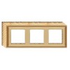 FD01503OB Рамка для накладного монтажа Roma BRIGHT GOLD 3-постовая Fede