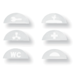 N2004.3 Шильдик с символом "WC", ABB