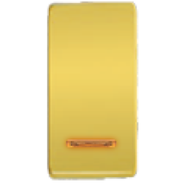 FD04313OR Клавиша для двухклавишных выключателей с подсветкой, цвет Real Gold FEDE