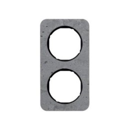 10122374 Рамка R.1 Бетон, черный 2-постовая Berker