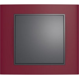 10113012 Рамка B.3 Красный / Антрацит 1-постовая Berker