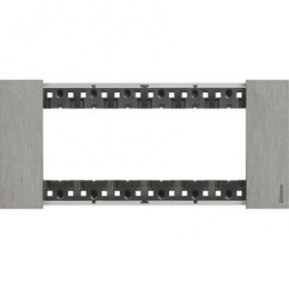 KA4806ZG Рамка Bticino Living Now ACCIAIO 6-модульная