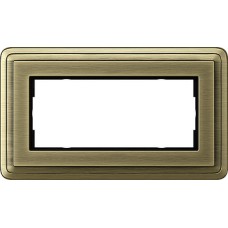 1002621 Рамка Classix Бронза 2-постовая Gira 1002621 Рамка Classix Бронза 2-постовая Gira