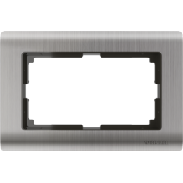 WL02-Frame-01-DBL Рамка для двойной розетки (глянцевый никель) Metallic Werkel a047236