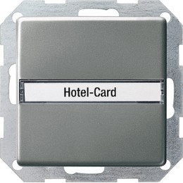 014020 Выключатель для карт, используемых в отелях Сталь Gira E22