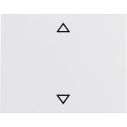 14057109 Перекидной выключатель с оттиском Стрелки цвет: полярная белизна, с блеском K.1 Berker