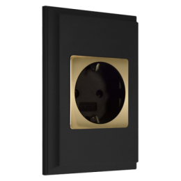 FD01611BK Рамка New Marco Черный 1-постовая Fede