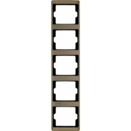 13540001 Рамка Arsys Светло-бронзовый 5-постовая вертикальная Berker