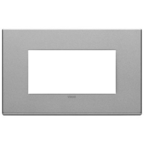 22654.02 Рамка Eikon EXE Серебро 4-модульная Vimar