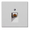 LS969-1UALG LS 990 Светло-серый Накладка 1-ой наклонной ТЛФ/комп розетки Jung LS серия