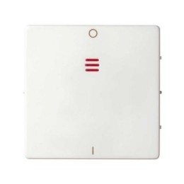 82032-30 Накладка на двухполюсный выключатель с контрольной подсветкой, S82, S82N, белый Simon