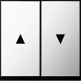 0294605 Двойная клавиша для жалюзи со стрелками Хром Gira