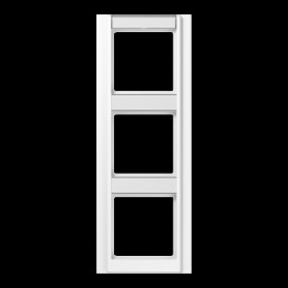 A583NAWW Рамка с шильдиком A 500 Белый 3-постовая вертикальная Jung