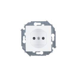 1591444-030 Розетка без заземления со шторками, 16А 250В, винтовой зажим, белый Simon 15