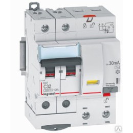 411178 Дифф.выключатель (УЗО) DX3 2П C63А 300MA-AC 4м, Legrand