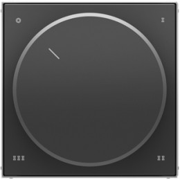 8554 NS Накладка с поворотной ручкой для переключателя Чёрный бархат , ABB