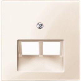 MTN296144 Центр. плата для мех-мов RJ45х2, бежевый Merten