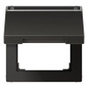 AL2990NAKLAN Крышка откидная с возвратной пружиной и полем для надписи 12×15 мм; антрацит