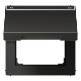 AL2990NAKLAN Крышка откидная с возвратной пружиной и полем для надписи 12×15 мм; антрацит