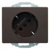 47280001 Штепсельная розетка SCHUKO 45° цвет: коричневый, с блеском Arsys Berker