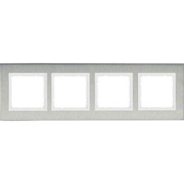 10143609 Рамка B.7 Полярная белизна 4-постовая вертикальная Berker