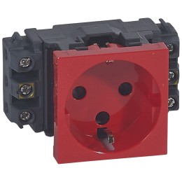 077621 Mosaic DLP Розетка 2м немецкий стандарт с ключом Legrand