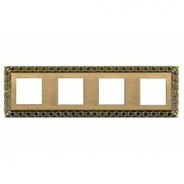 FD01224PB Рамка San Sebastian Bright Patina 4-постовая Fede