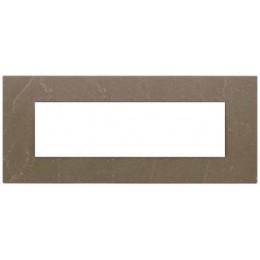 22657.52 Рамка Eikon EXE Коричневый кофе 7-модульная Vimar