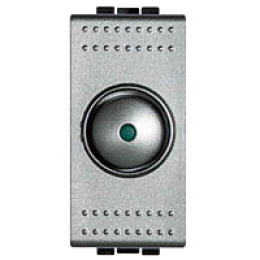 NT4581 Cветорегулятор поворотный для активной нагрузки 450-800Вт, размер 1 модуль Bticino