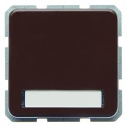 471901 Штепсельная розетка SCHUKO с откидной крышкой и полем для надписи цвет: коричневый, с блеском Влагозащищенный скрытый монтаж IP44 Berker