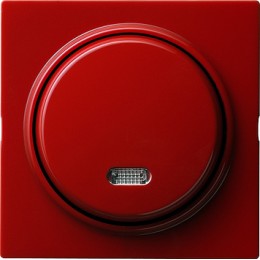 015343 Кнопочный выключатель для малого напряжения до 42 В с подсветкой Красный Gira S-color