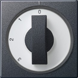 066928 Накладка с ручкой для трехступенчатого переключателя Антрацит Gira