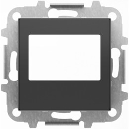 8568 NS Накладка для механизма цифрового FM-радио арт.9368 и/или механизма (блока) ДУ арт.9368.2, серия SKY, цвет чёрный барх., ABB